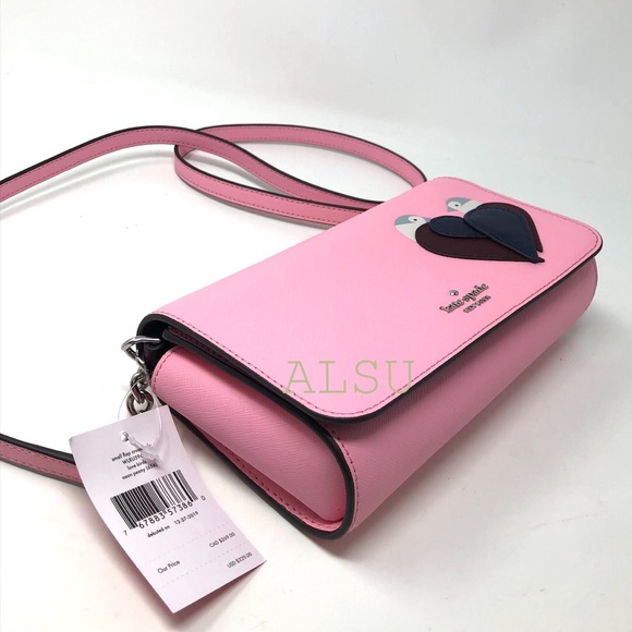 Kate ♠️Spade Small Flap Crossbody Bag Love Birds - Picture 9 of 9